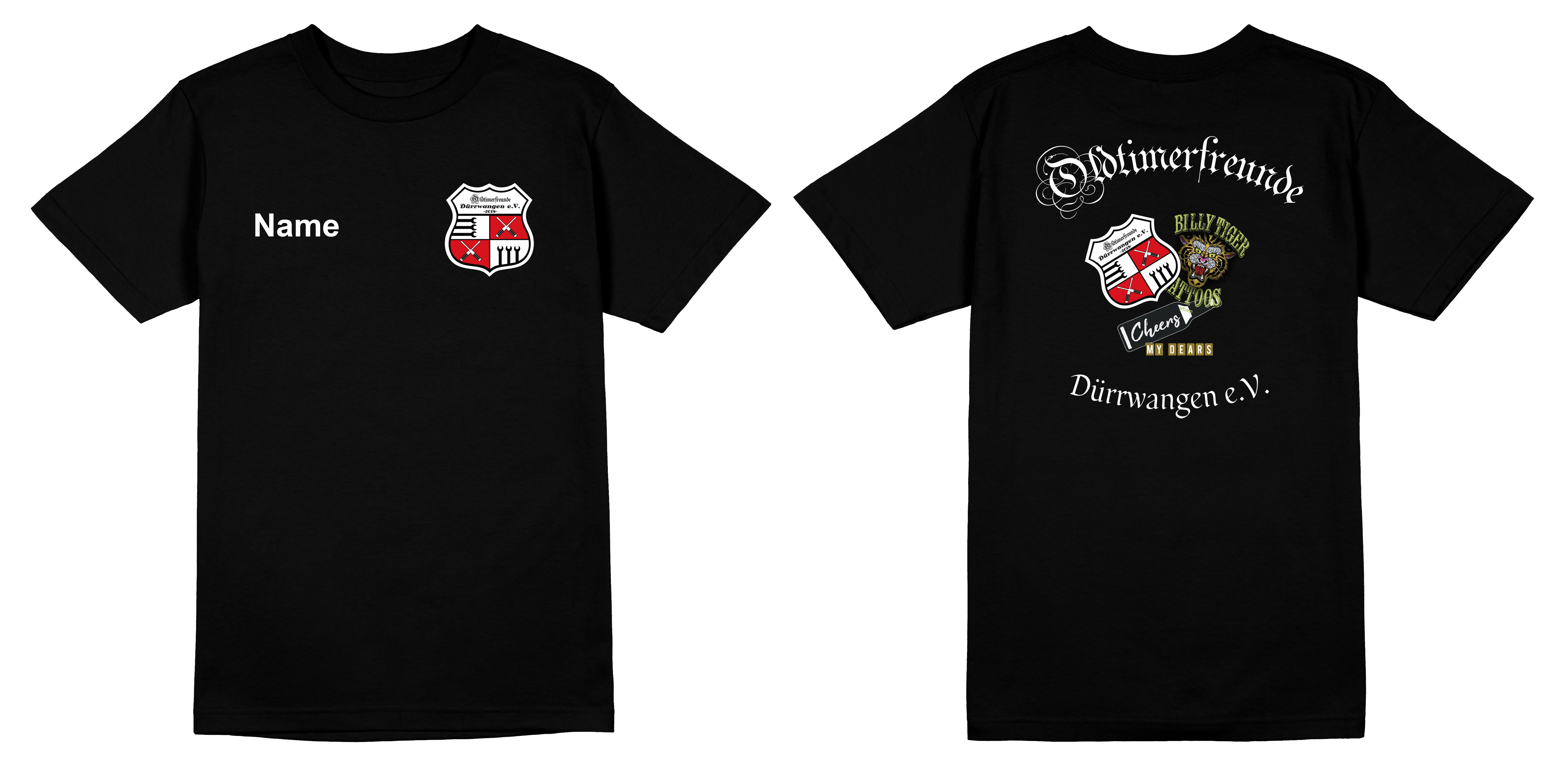 Oldtimerfreunde Dürrwangen Herren T-Shirt schwarz