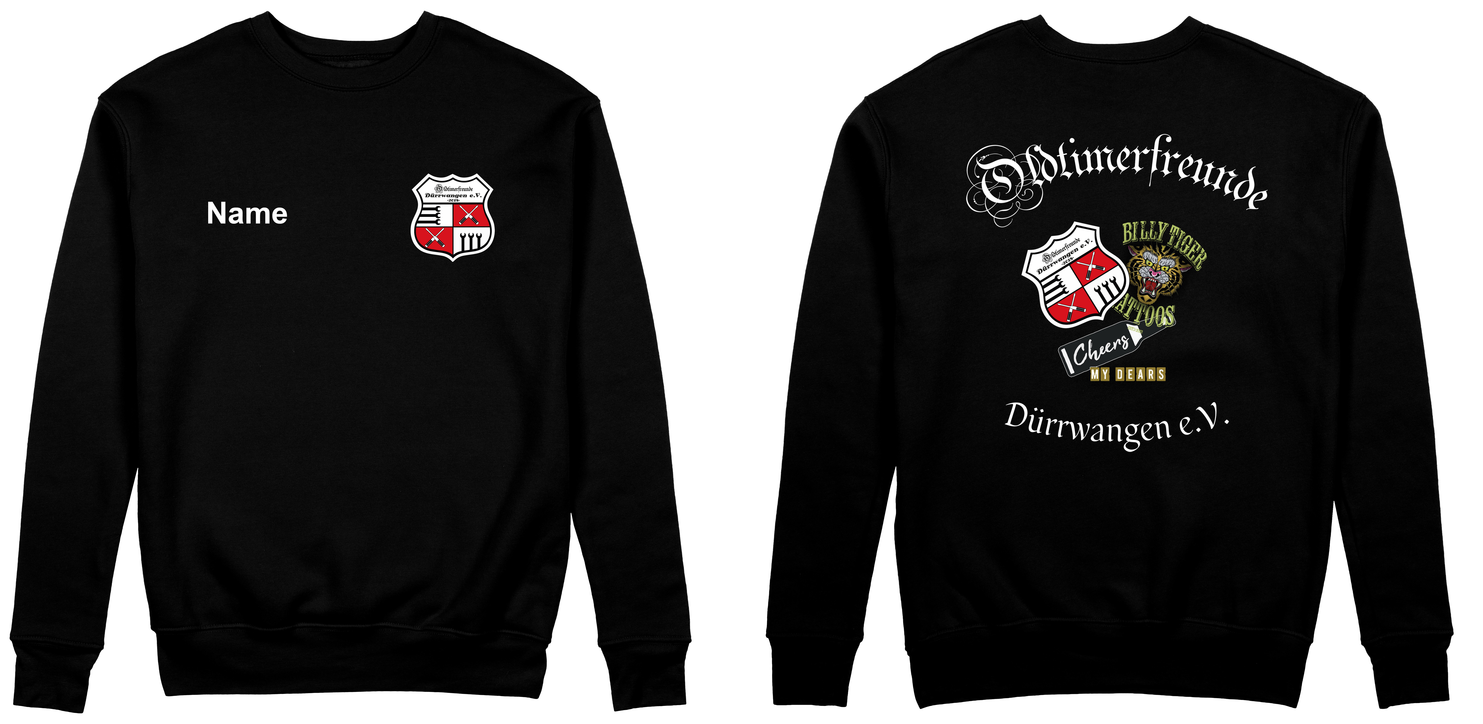 Oldtimerfreunde Dürrwangen Sweatshirt schwarz