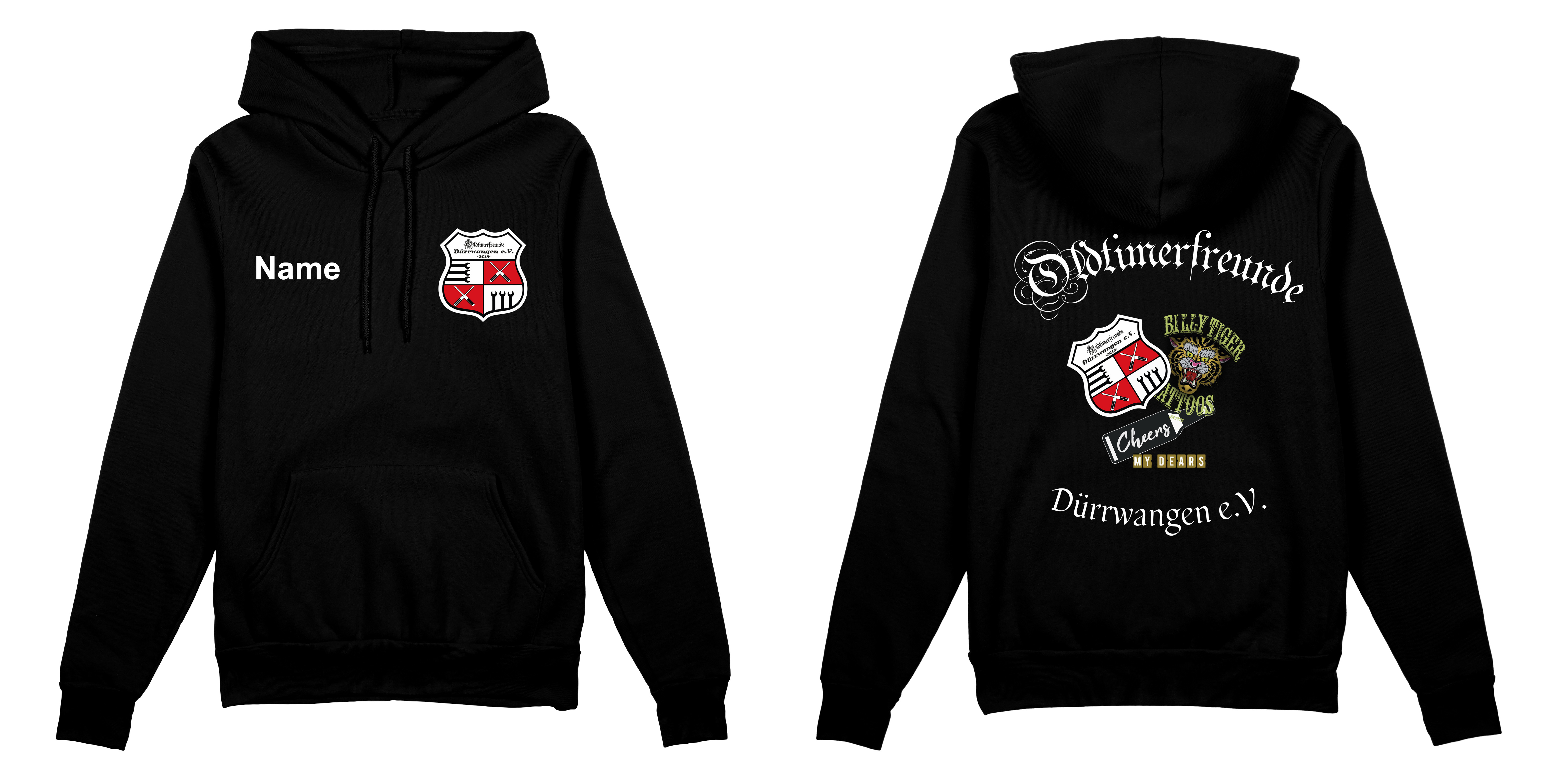Oldtimerfreunde Dürrwangen Hoodie schwarz
